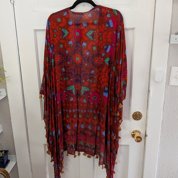 Natural Life Boho Tassel Kimono NWT One Size - Picture 3 of 3